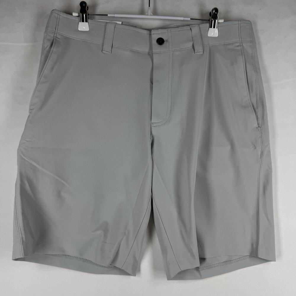 Callaway Mens 32 NWT Gray Performance Golf Shorts Stretch Flat Front 9"